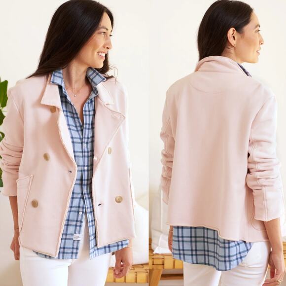 Frank & Eileen Mini Belfast Triple Fleece Peacoat Vintage Rose Size Medium - Picture 1 of 14